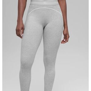 ALO Yoga Light Gray High-Waist Sculpt Leggings